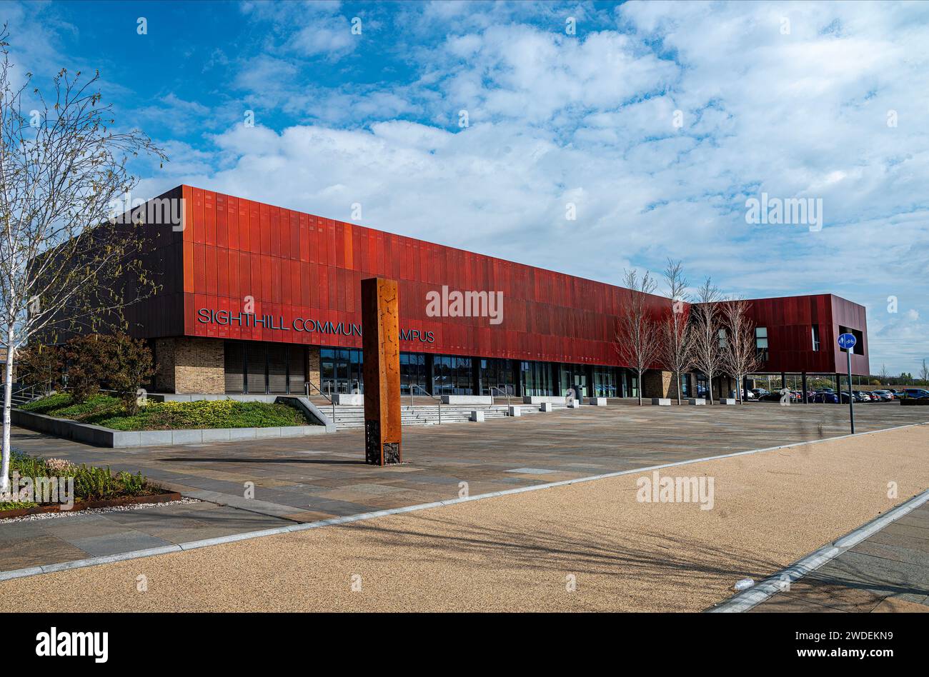 Sighthill Community Campus in north Glasgow. Stock Photo