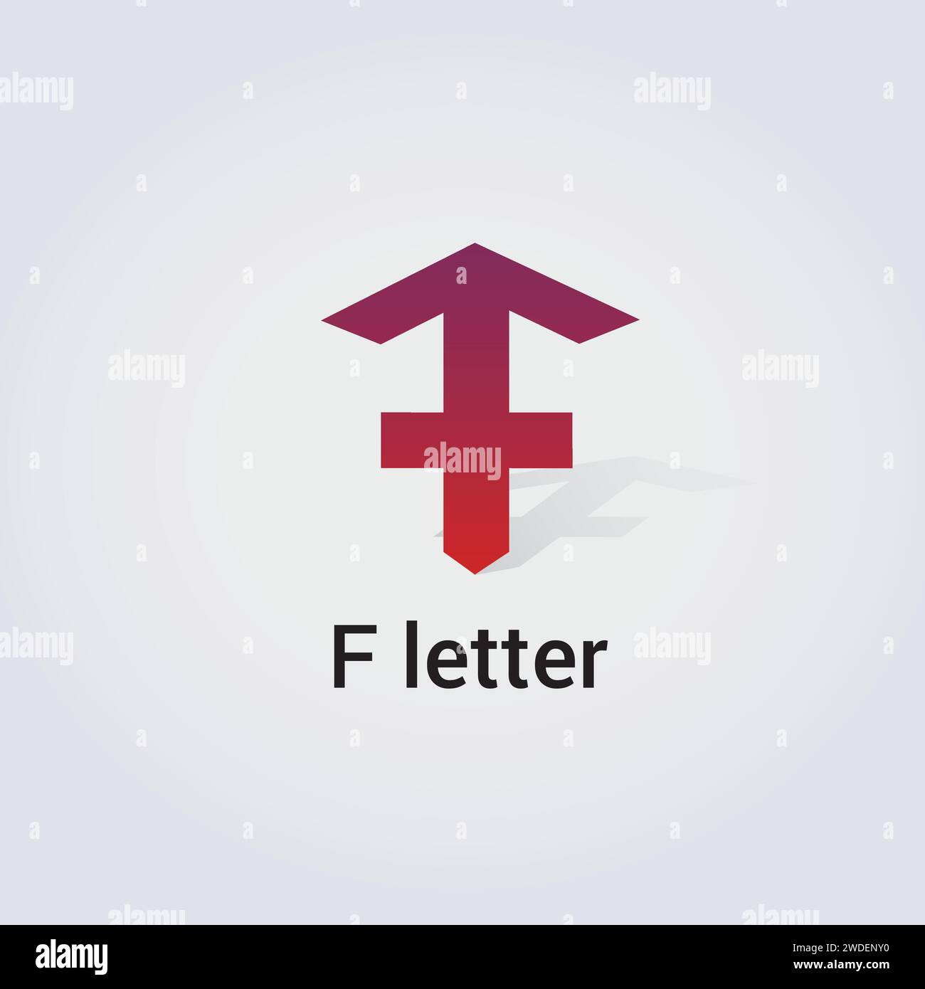 F Letter Icon Design Single Isolated Logo Design Brand Corporate Identity Various Colors Editable Template Vector Monogram Emblem Illustration Stock Vector