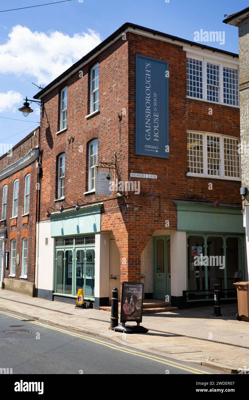 House and birthplace of artist Thomas Gainsborough, Sudbury, Suffolk Stock Photo