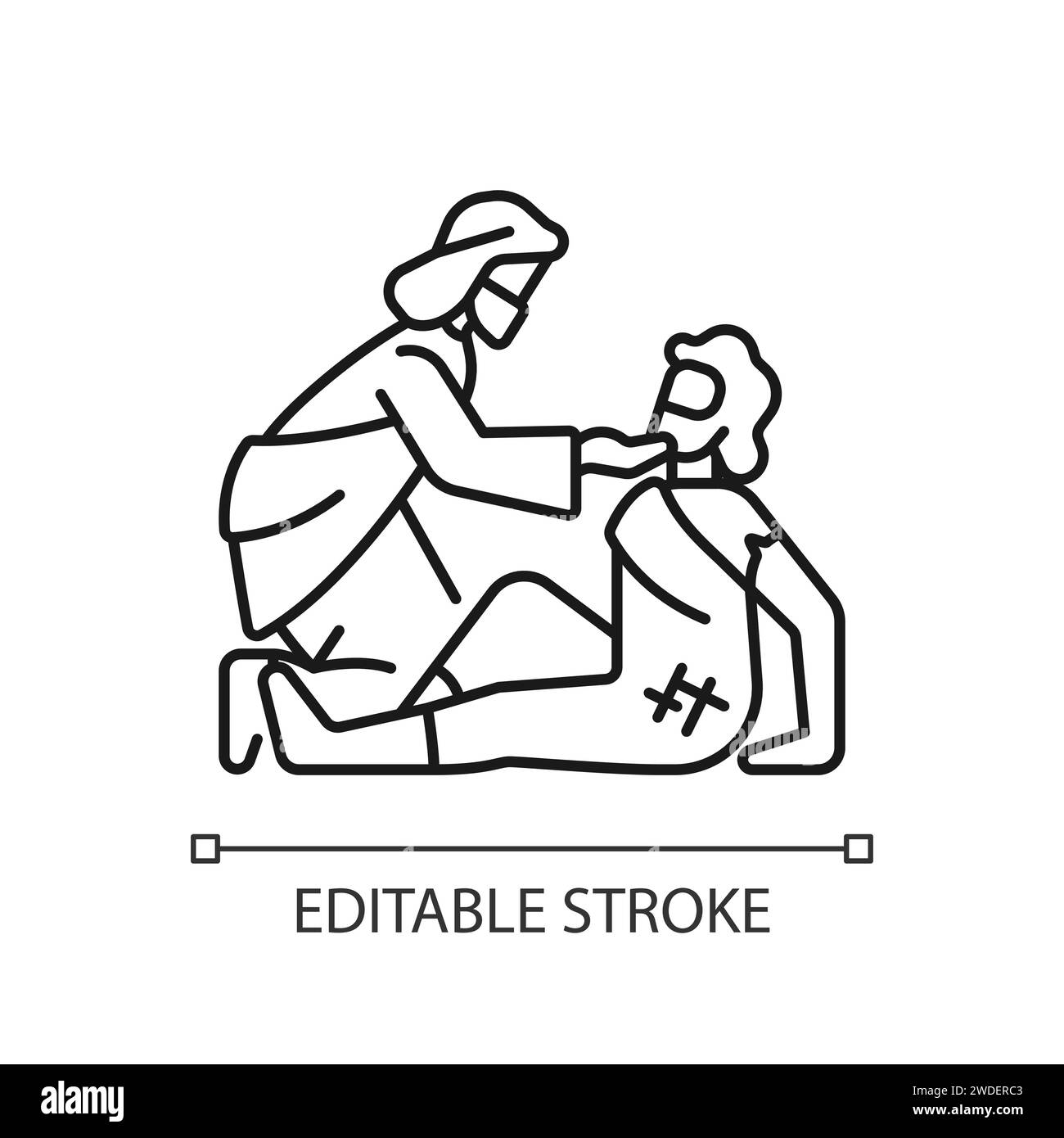 Good samaritan linear icon Stock Vector Image & Art - Alamy