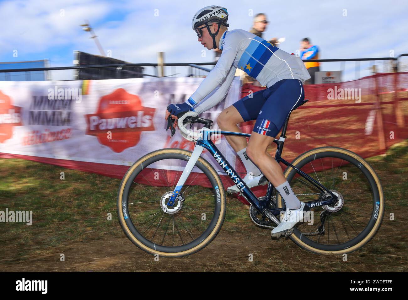 Benidorm, Spain, January 20th, 2025 The cyclist, Aubin Sparfel during
