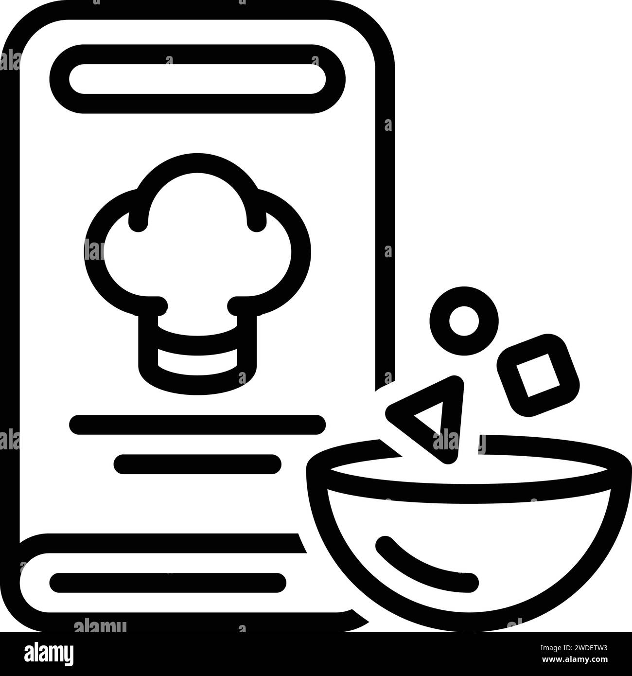 Icon for recipes,prescript Stock Vector