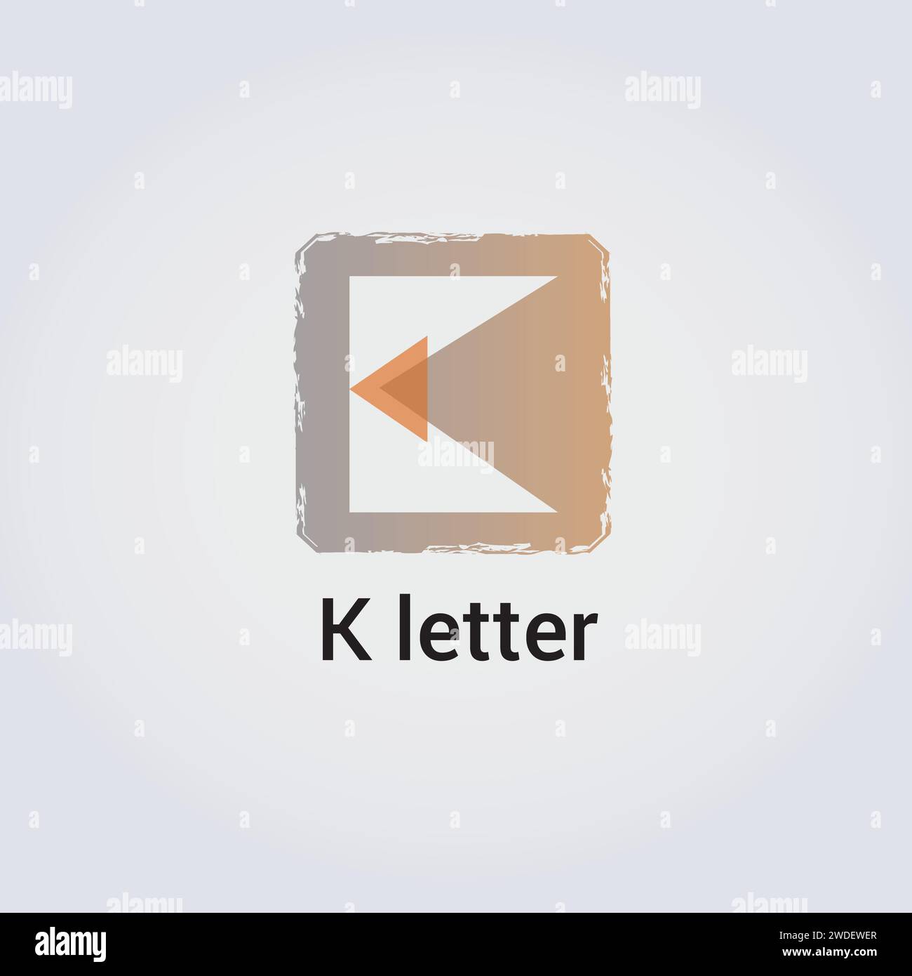 K Letter Icon Design Single Isolated Logo Design Brand Corporate Identity Various Colors Editable Template Vector Monogram Emblem Illustration Stock Vector