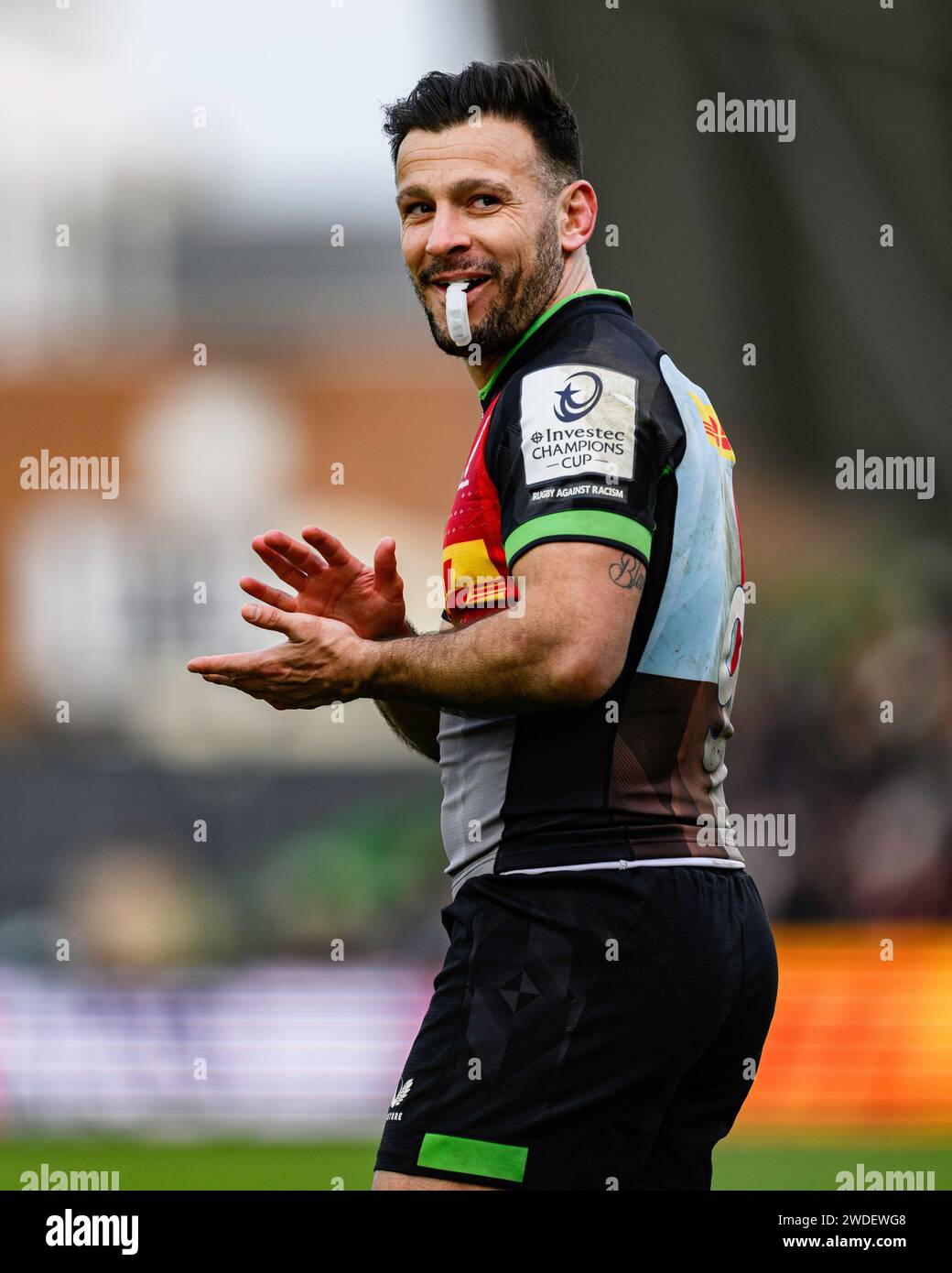 LONDON, UNITED KINGDOM. 20th, Jan 2024. Danny Care of Harlequins during Harlequins and Ulster Rugby - Investec Champions Cup at Stoop Stadium on Saturday, 20 January 2024. LONDON ENGLAND.  Credit: Taka G Wu/Alamy Live News Stock Photo
