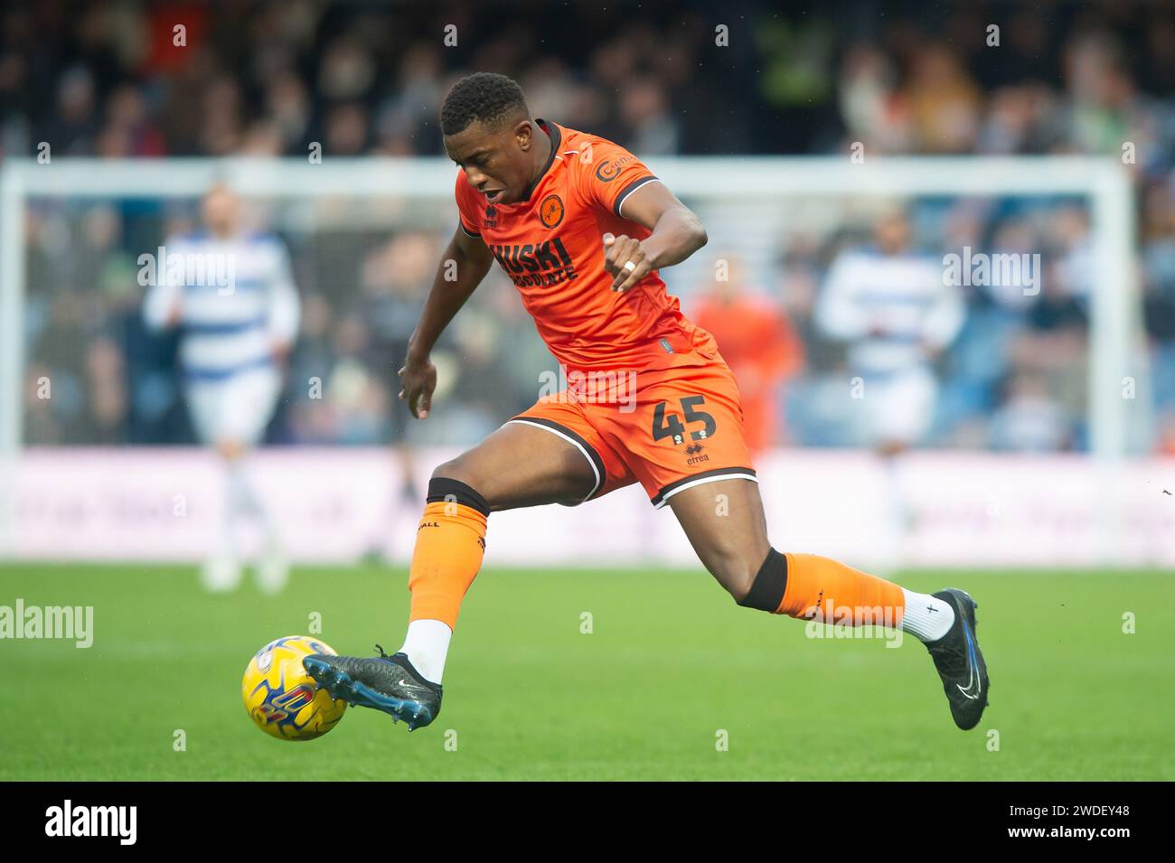 Wes Harding 20th January 2024; Loftus Road Stadium, Shepherds Bush, West London ...