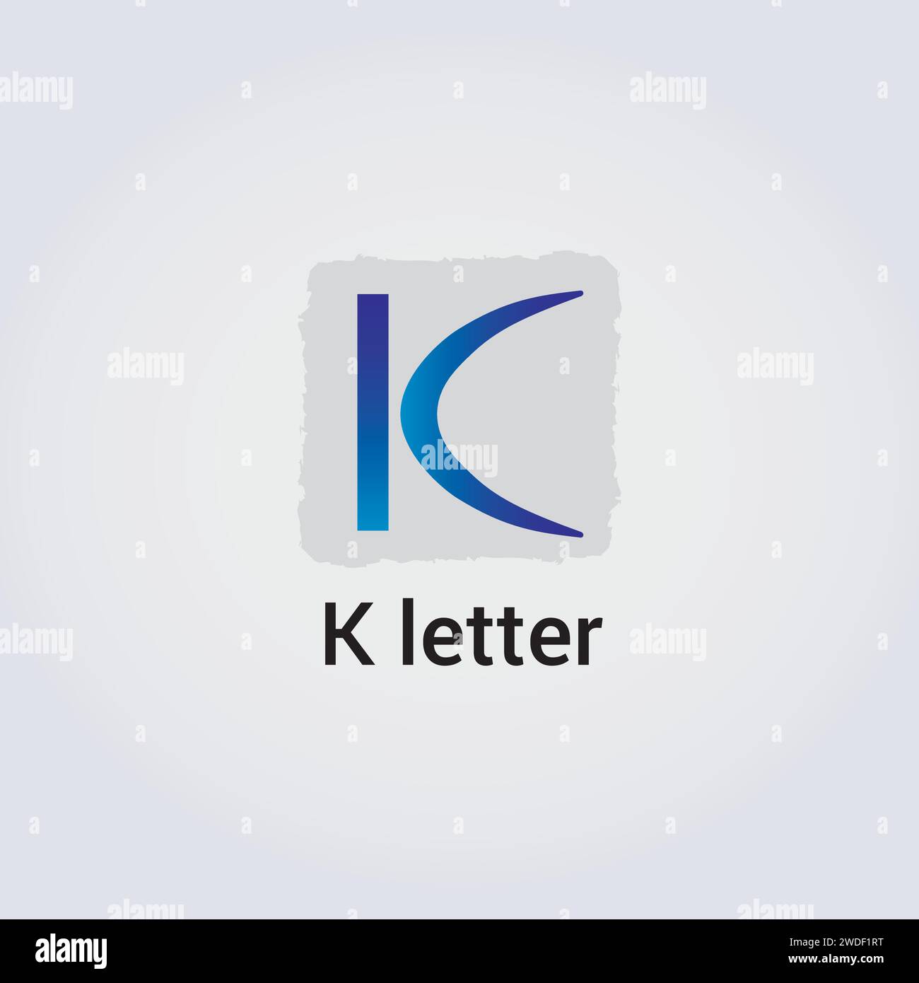 K Letter Icon Design Single Isolated Logo Design Brand Corporate Identity Various Colors Editable Template Vector Monogram Emblem Illustration Stock Vector