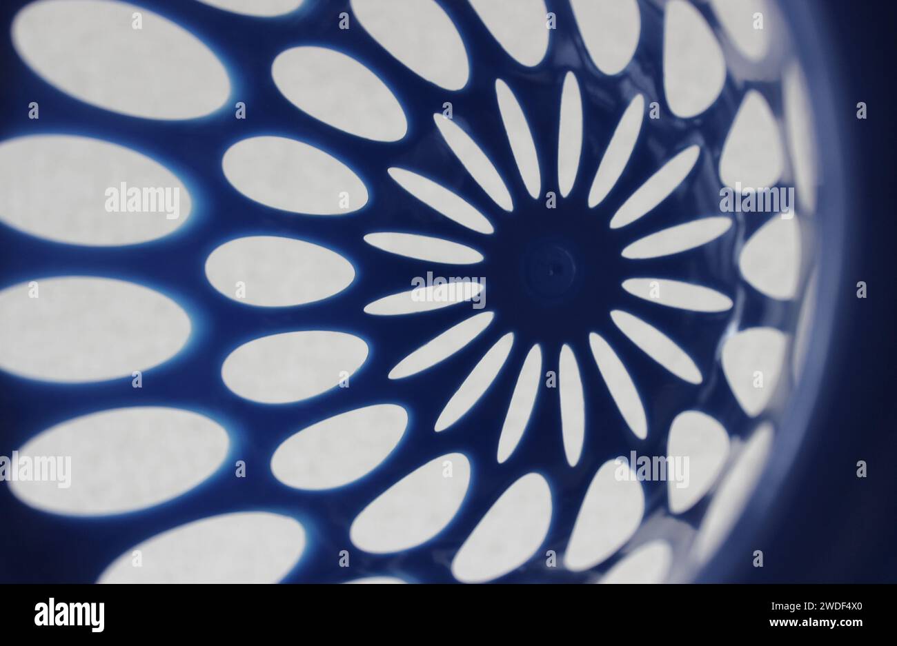Abstract Geometric Background With Oval Holes On A Sprawled Structure Stock Photo