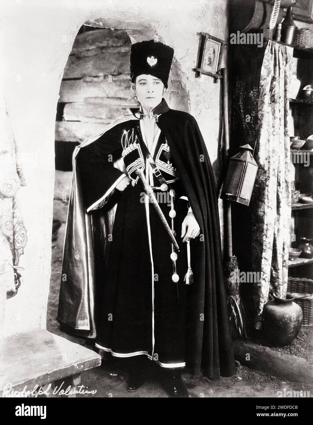 Rudolph Valentino in The Eagle (1925) publicity photo Stock Photo