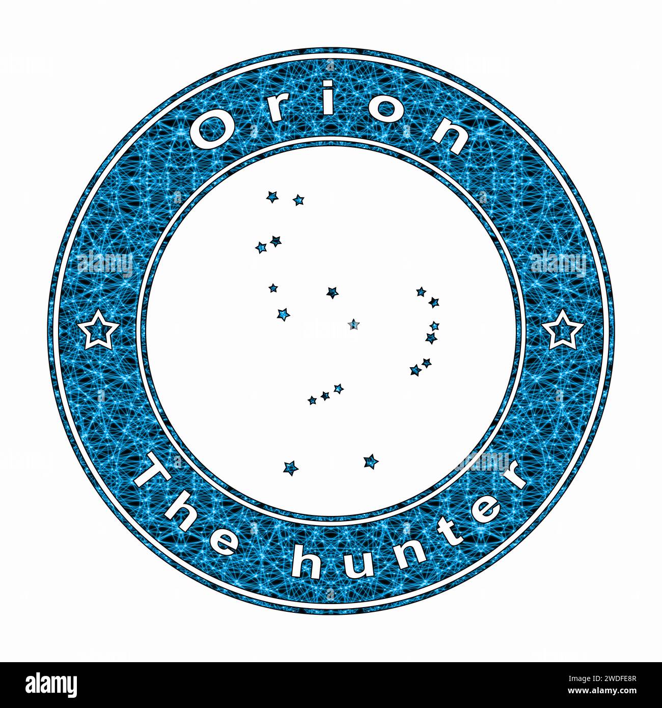 Orion Star Constellation, Cluster of Stars, Hunter Constellation Stock