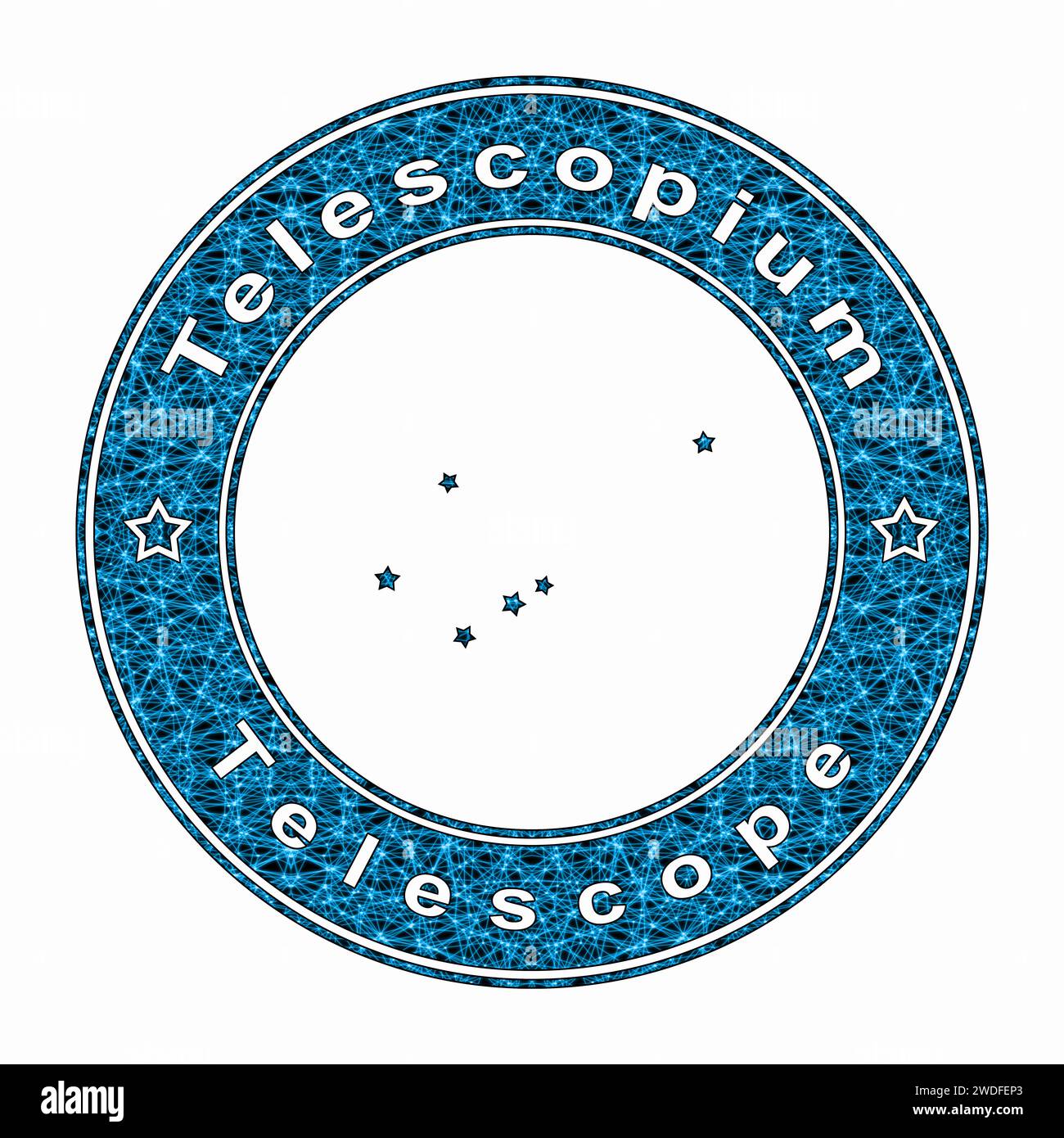 Telescopium Star Constellation, Cluster of Stars, Telescope