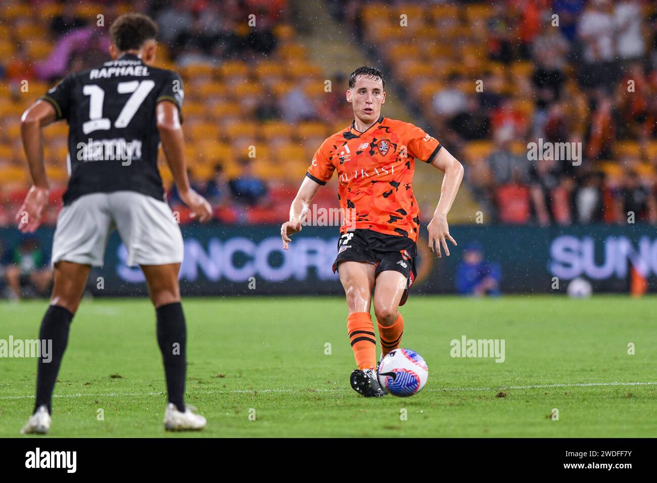 Kai Trewin at round 13 of the ALeague mens football, Brisbane Roar vs