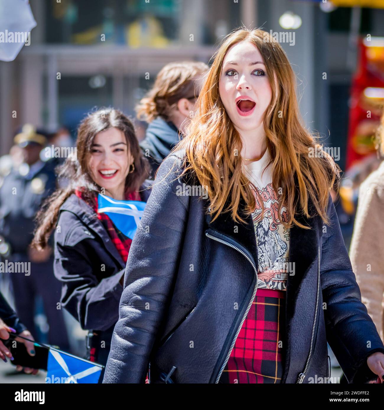 Karen Gillan, Grand Marshall at the Tartan Day Parade 2022, Manhattan