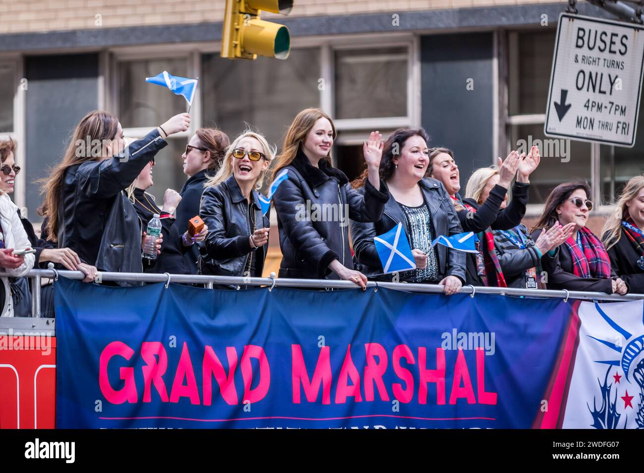 Karen Gillan, Grand Marshall at the 2022 Tartan Day Parade in New York