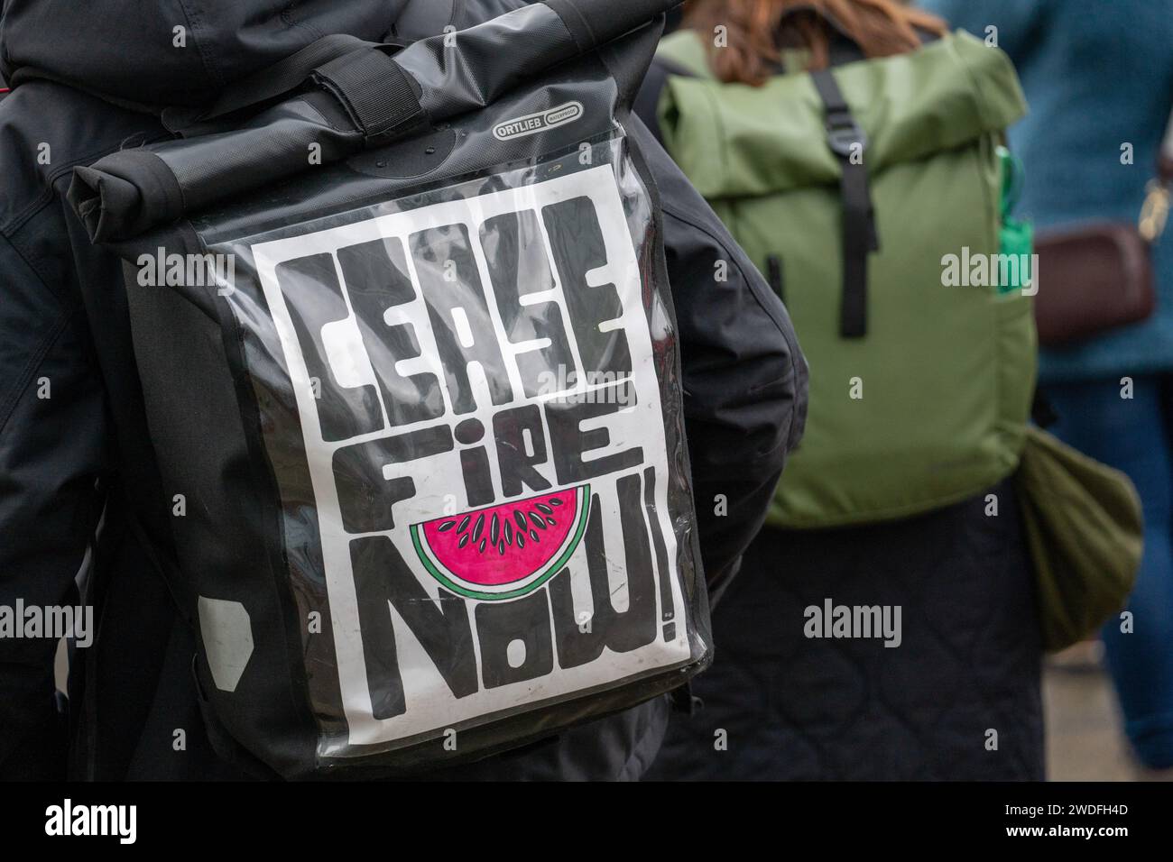 Glasgow, Scotland, UK. 20th Jan, 2024. Pro Palestine rally and protest