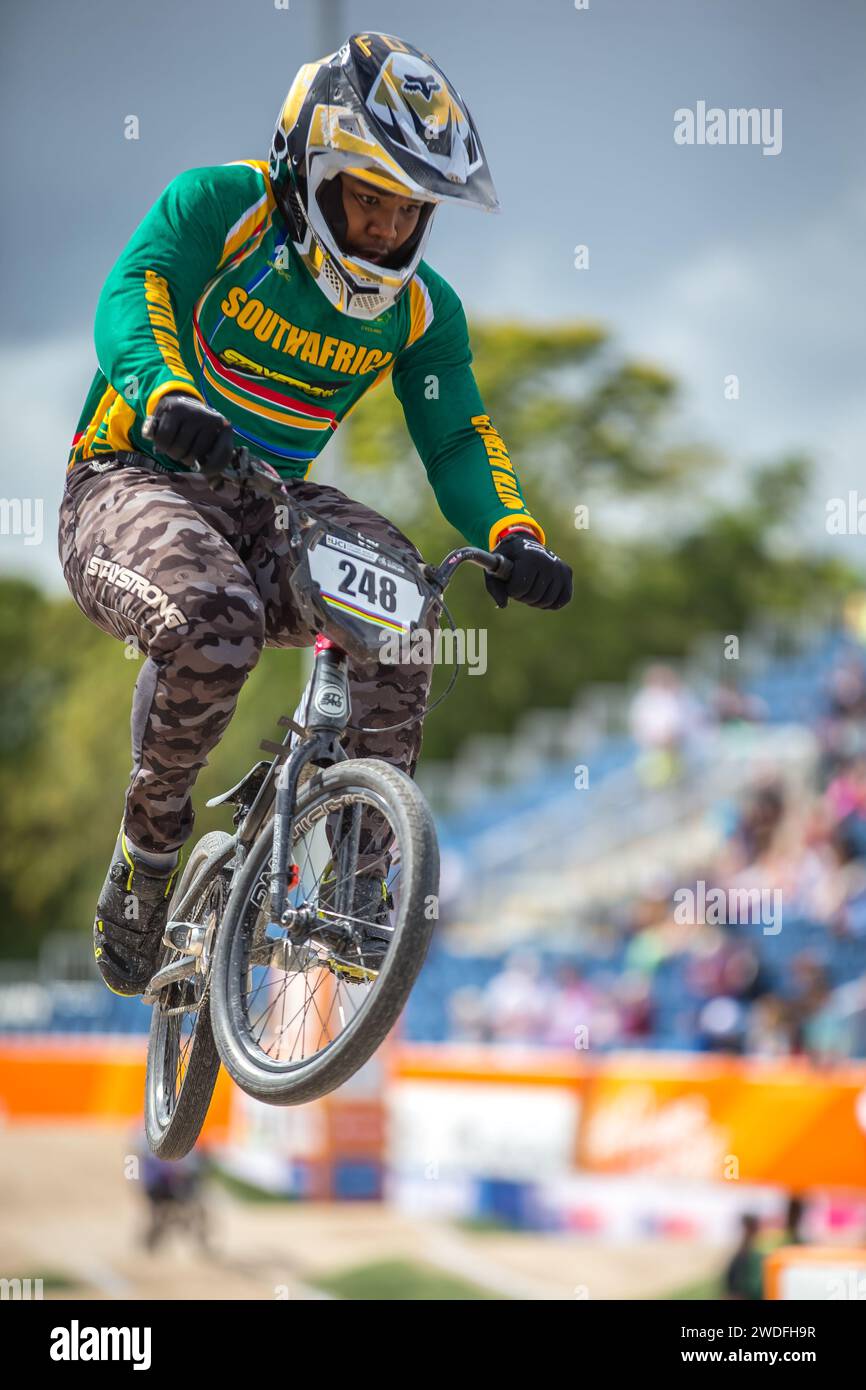 Manqoba MANDIDA (South Africa), Elite Men, at the 2023 UCI BMX Racing