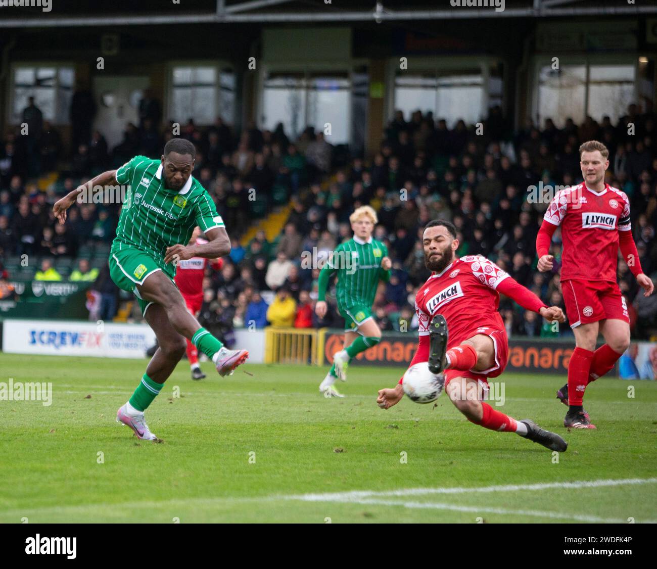 Frank Nouble Yeovil Town during the National League South match at