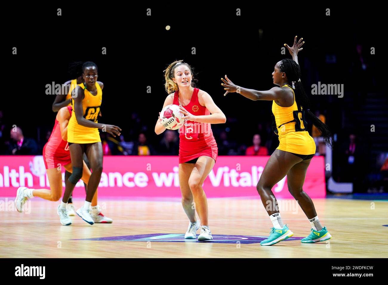 Vitality Roses Amy Carter during the Vitality Netball Nations Cup match