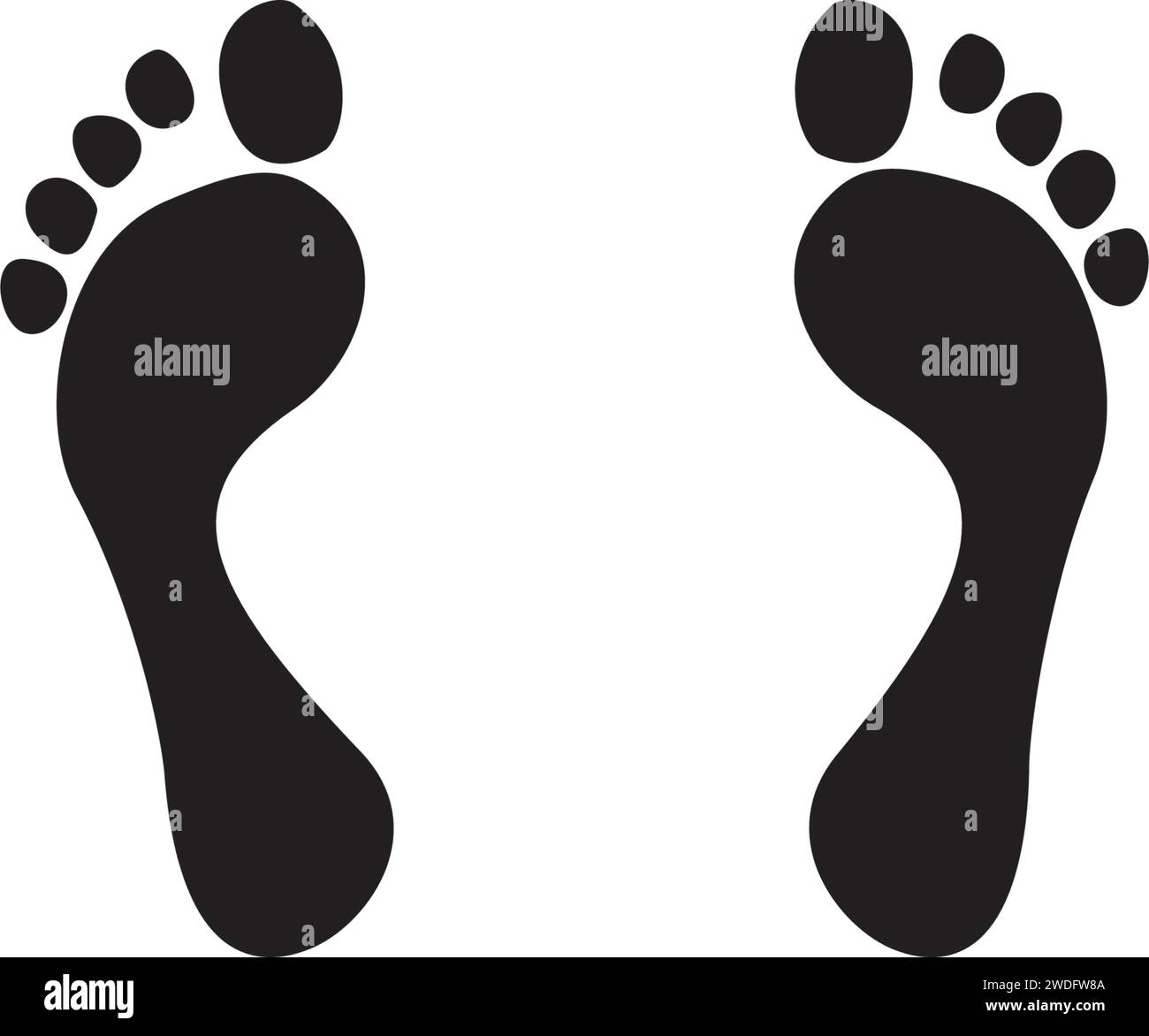 Human footprint stock vector images alamy