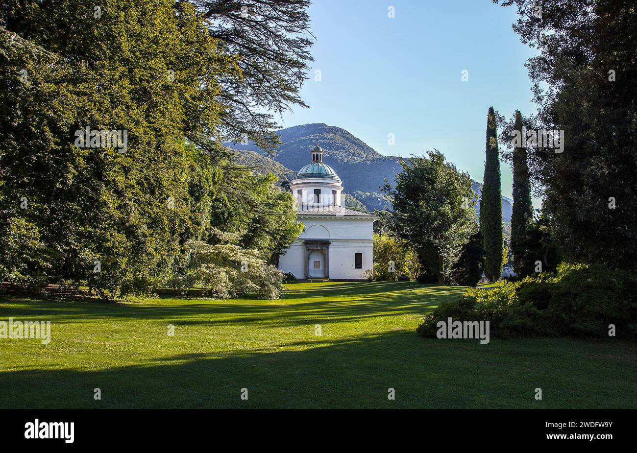 Italy Lombardy Como lake - Bellagio Villa Melzi D'Eril -  The chapel Stock Photo
