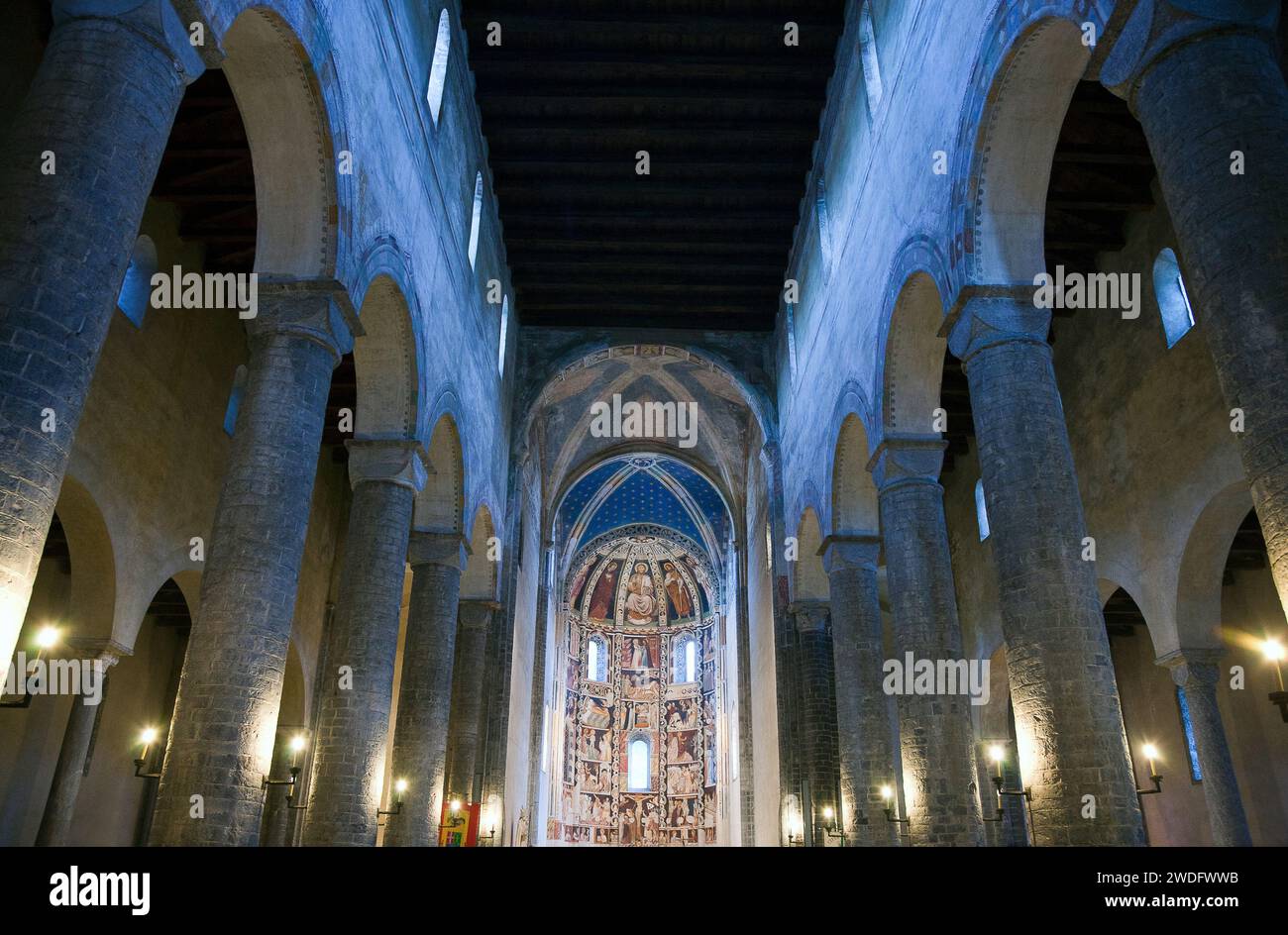 Italy, Como, the S.Abbondio Basilica Stock Photo