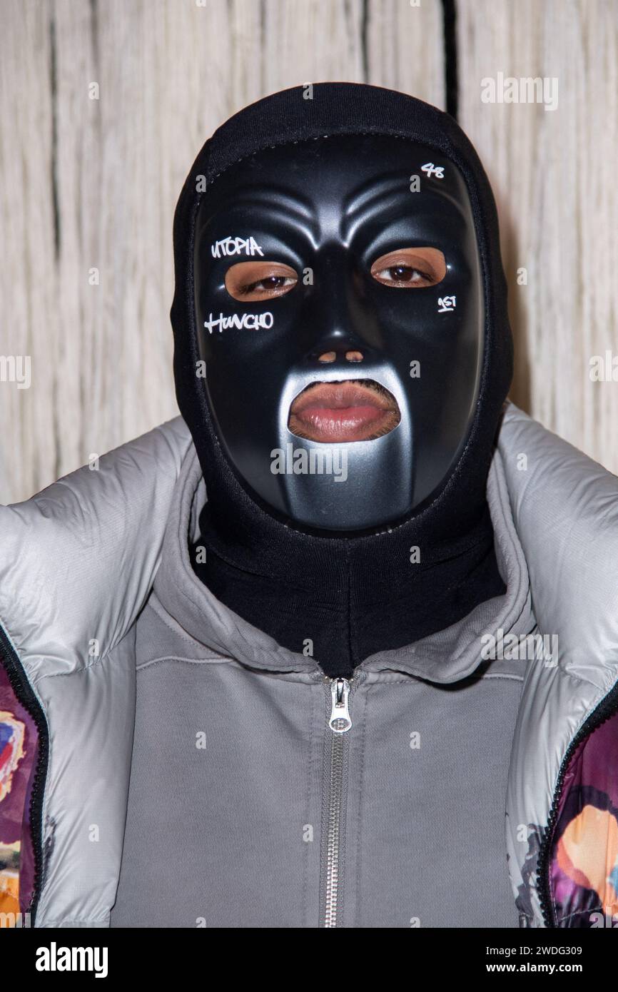 Paris, France. 19th Jan, 2024. M Huncho attending the KidSuper Menswear