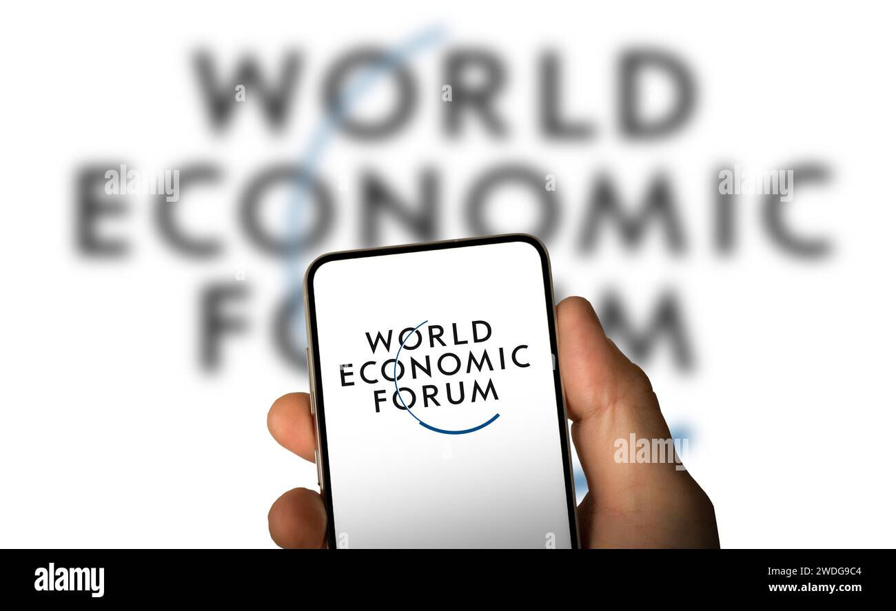 World Economic Forum in DAVOS, SWITZERLAND Stock Photo