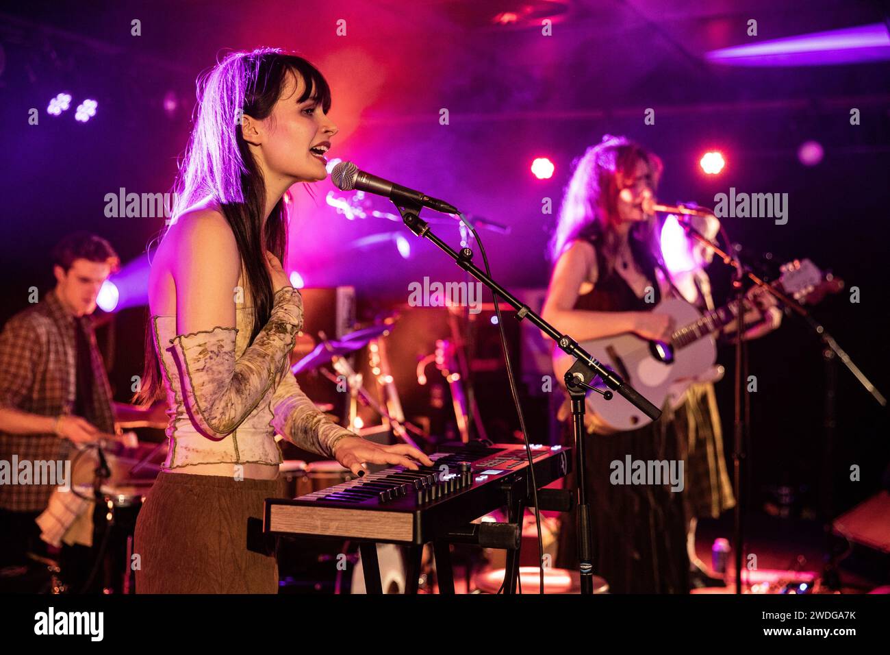 GRONINGEN - Sara Julia performs during the last day of the Eurosonic Noorderslag festival. ANP PAUL BERGEN netherlands out - belgium out Stock Photo