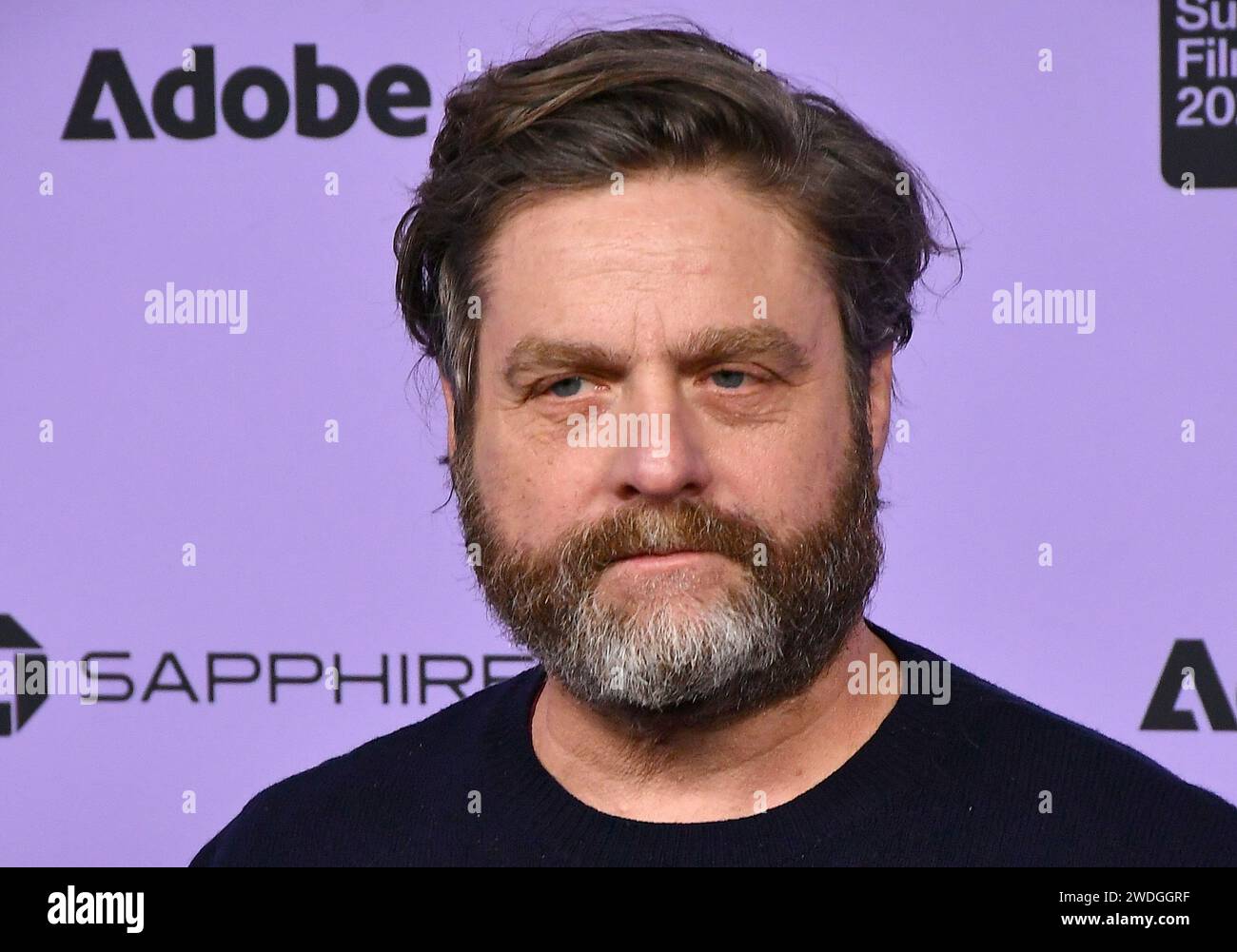 Park City, USA. 20th Jan, 2024. Zach Galifianakis attends "Winner