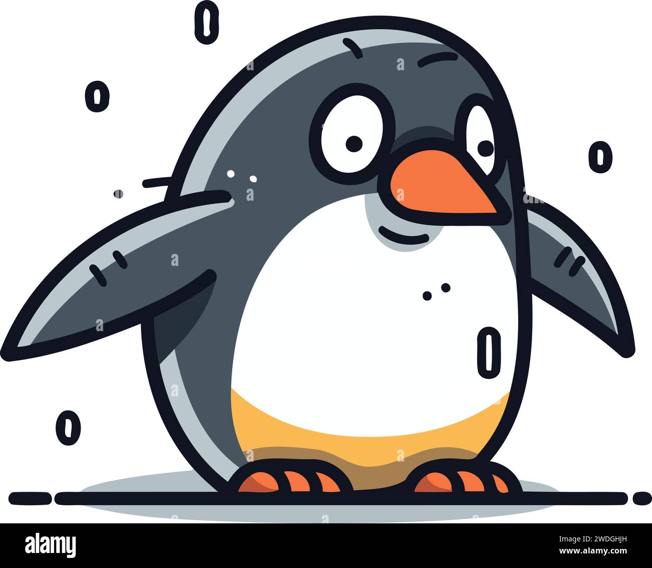 Cute penguin cartoon hi-res stock photography and images - Alamy