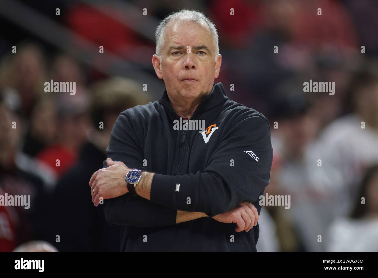 Raleigh, Nc - January 20: Virginia Tech Hokies Head Coach Mike Young 