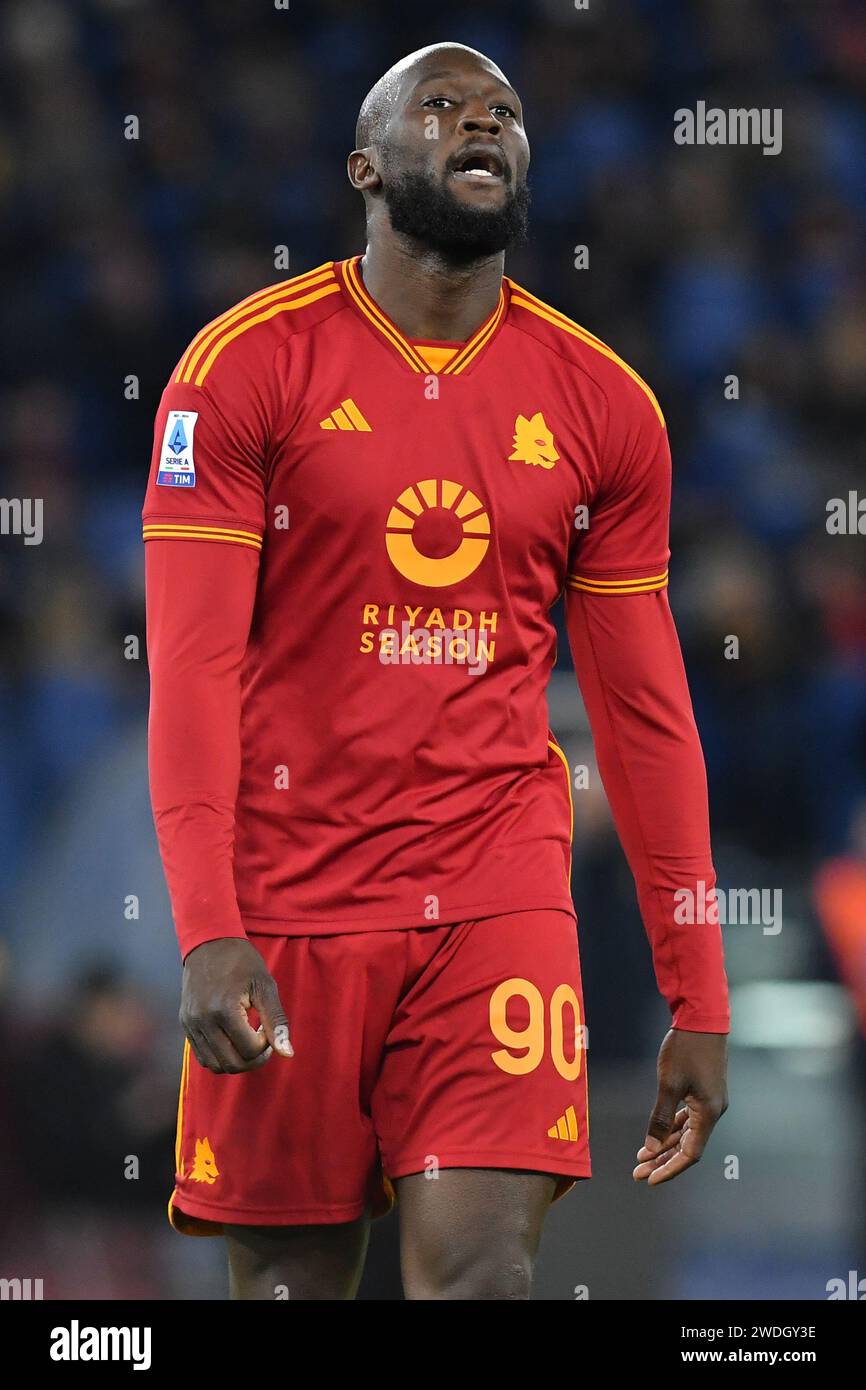 Rome, Lazio. 20th Jan, 2024. Romelu Lukaku of Roma during the Serie A