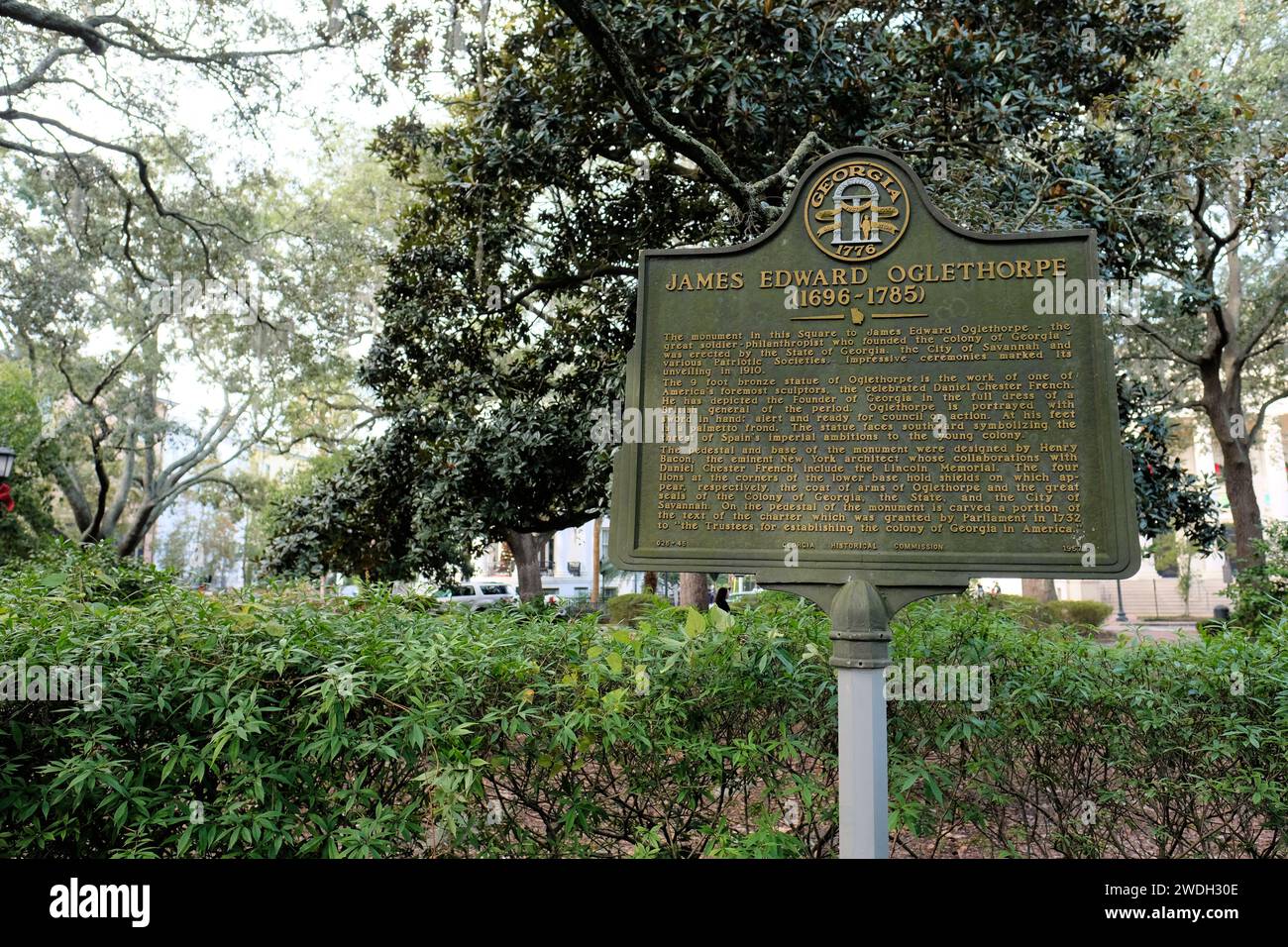 Oglethorpe memorial hi-res stock photography and images - Alamy