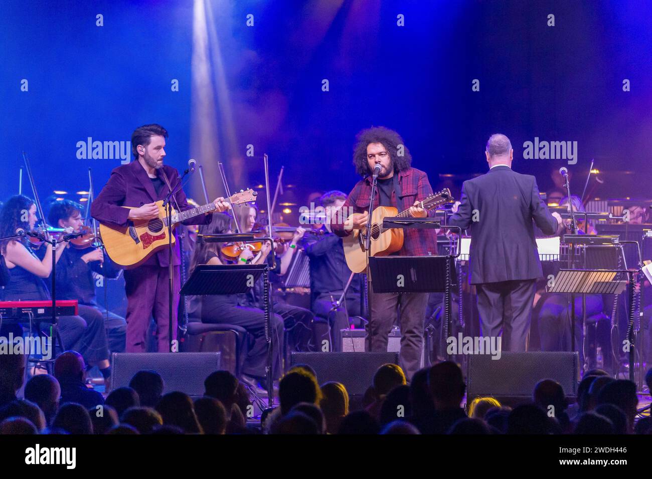 Glasgow, Scotland. 20th Jan 2024. Roddy Hart, brownbear and John Logan