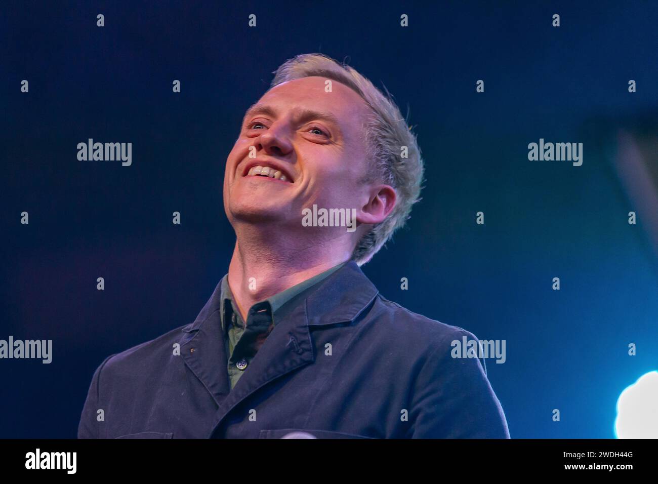 Glasgow, Scotland. 20th Jan 2025. Hamish Hawk performs during the 12th Roaming Roots Review at
