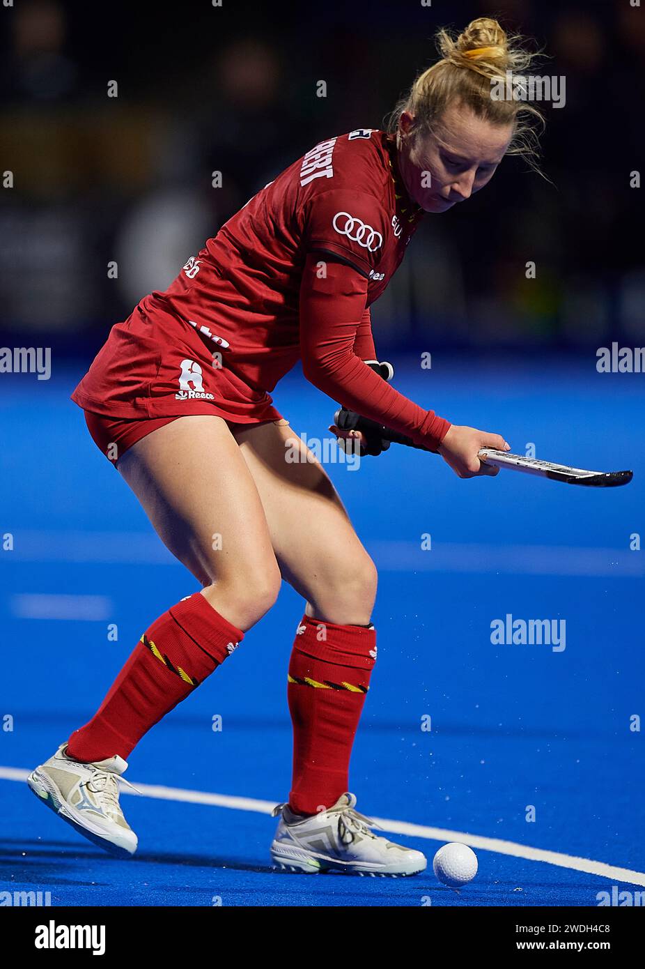 Valencia. 20th Jan, 2024. Charlotte Englebert of Belgium competes