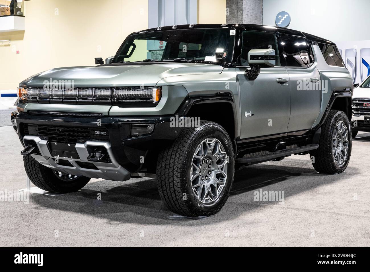 Washington, United States. 19th Jan, 2024. The 2024 Hummer EV SUV