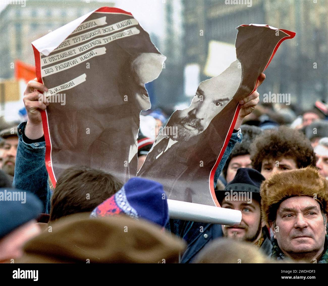 FILE - A participant in a pro-democracy rally shows his disgust for the ...