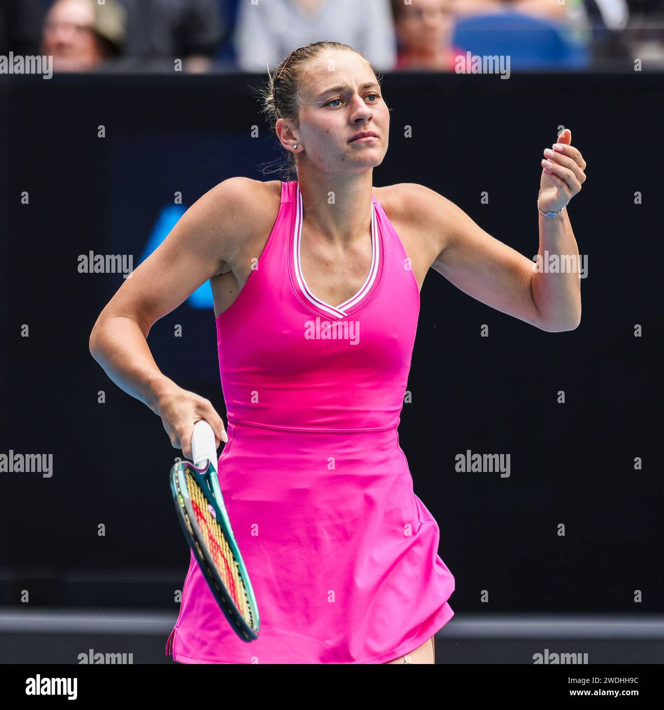 Melbourne, Australia, 21st Jan, 2025. Tennis player Marta Kostyuk from