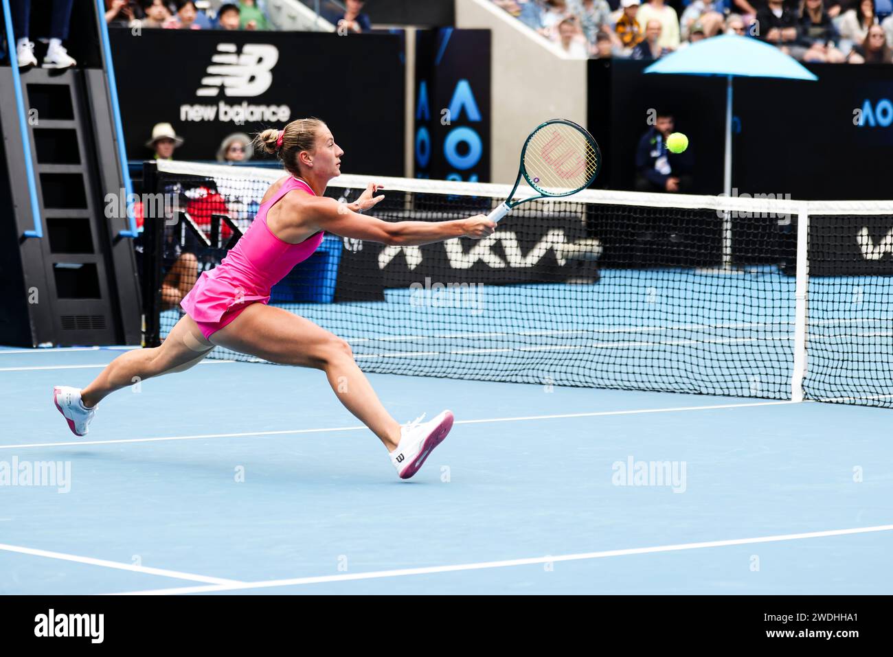 Melbourne, Australia, 21st Jan, 2024. Tennis player Marta Kostyuk from