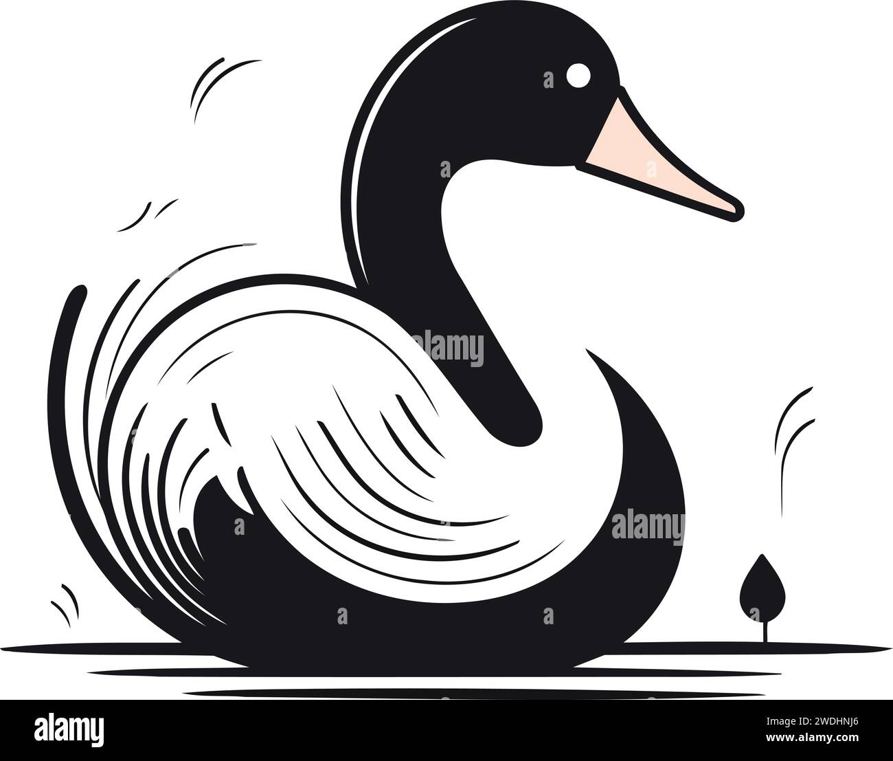 Swan colors Stock Vector Images - Alamy