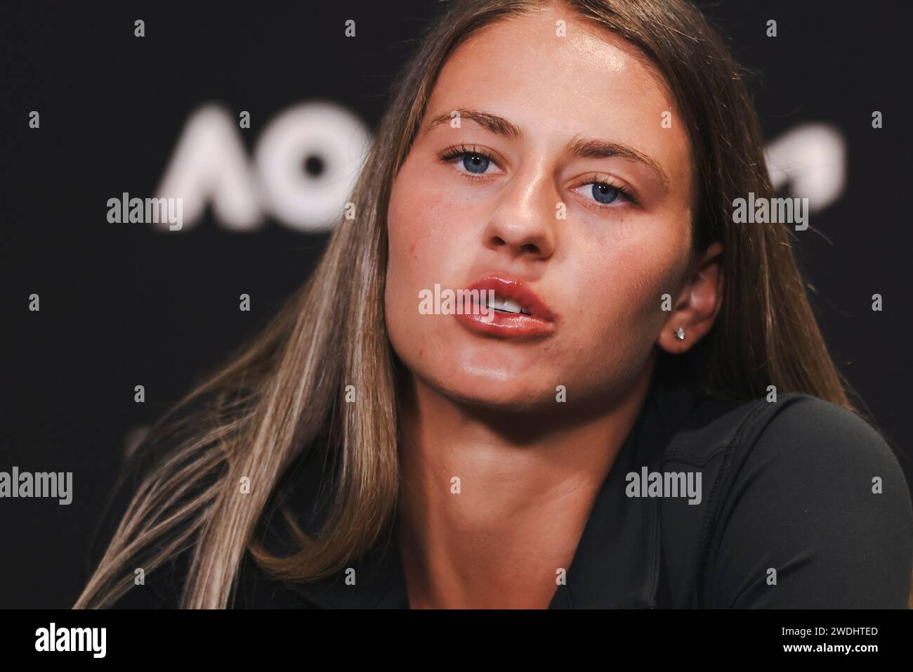 Melbourne, Australia, 21st Jan, 2024. Tennis player Marta Kostyuk from ...