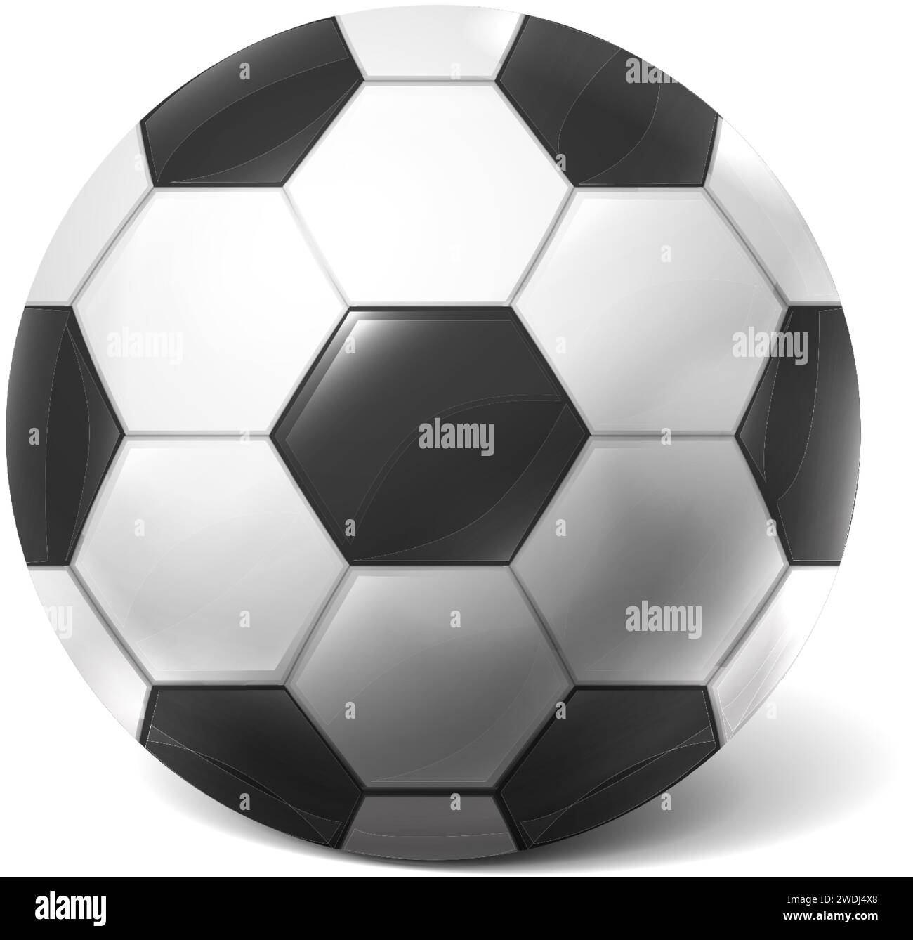 realistic vector icon illustration. Football. Soccer ball isolated on ...