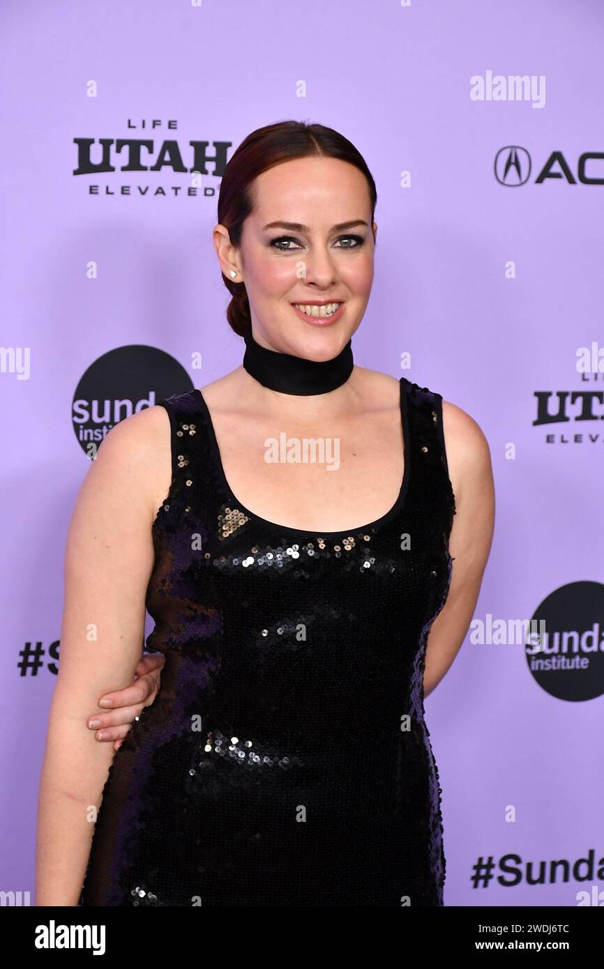 Park City, USA. 20th Jan, 2024. Jena Malone attends "Love Lies Bleeding