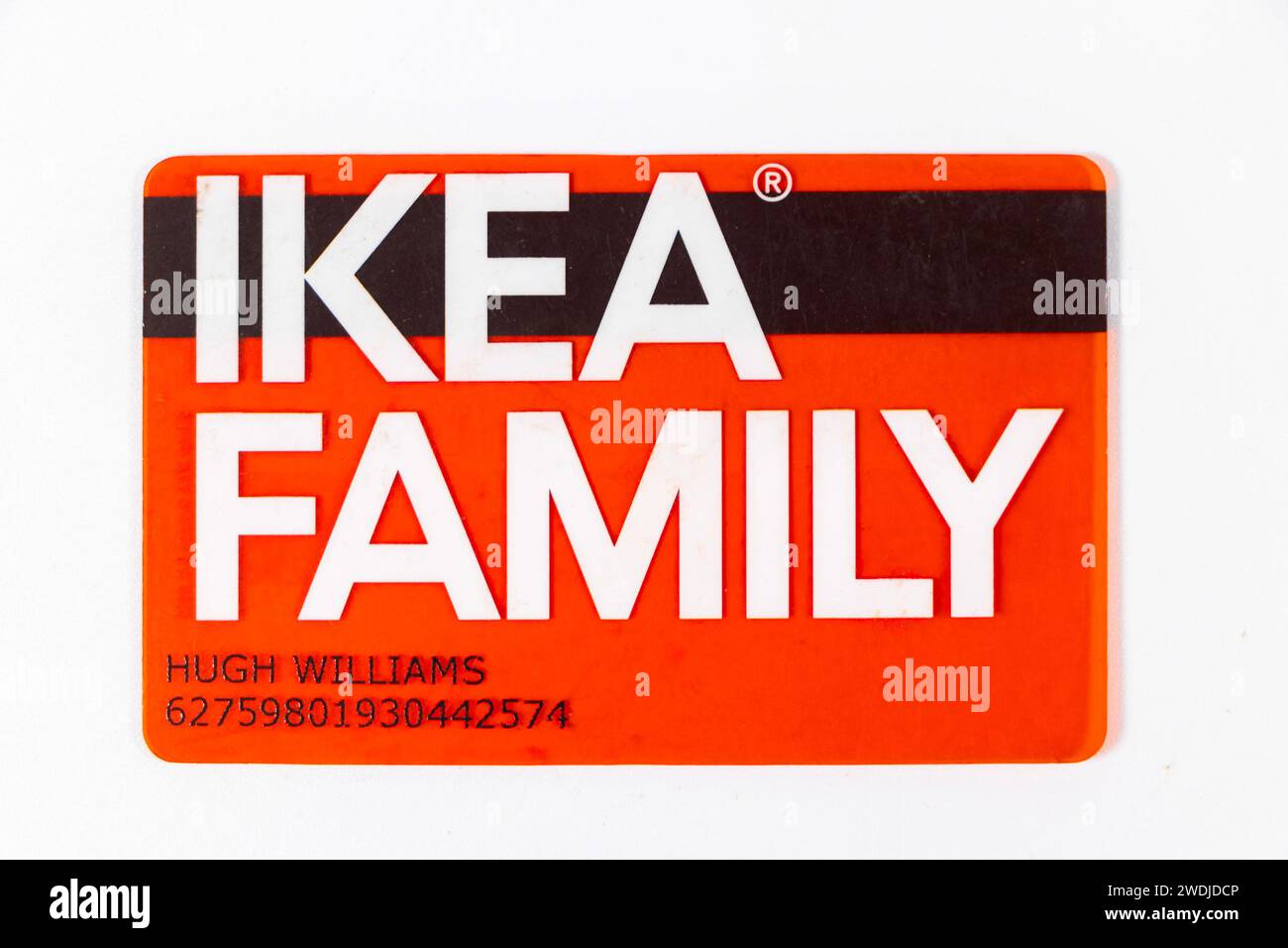 close up of plastic ikea family discount loyalty card Stock Photo Alamy