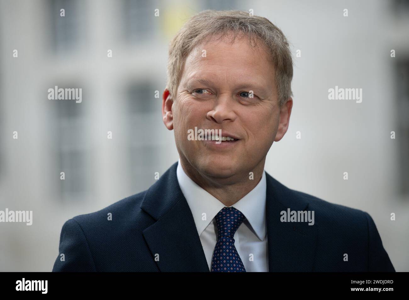 London, UK. 21 Jan 2024. Grant Shapps - Secretary of State for Defence is interviewed at BBC Broadcasting House where he was a guest on 'Sunday with Laura Kuenssberg'. Credit: Justin Ng/Alamy Live News Stock Photo