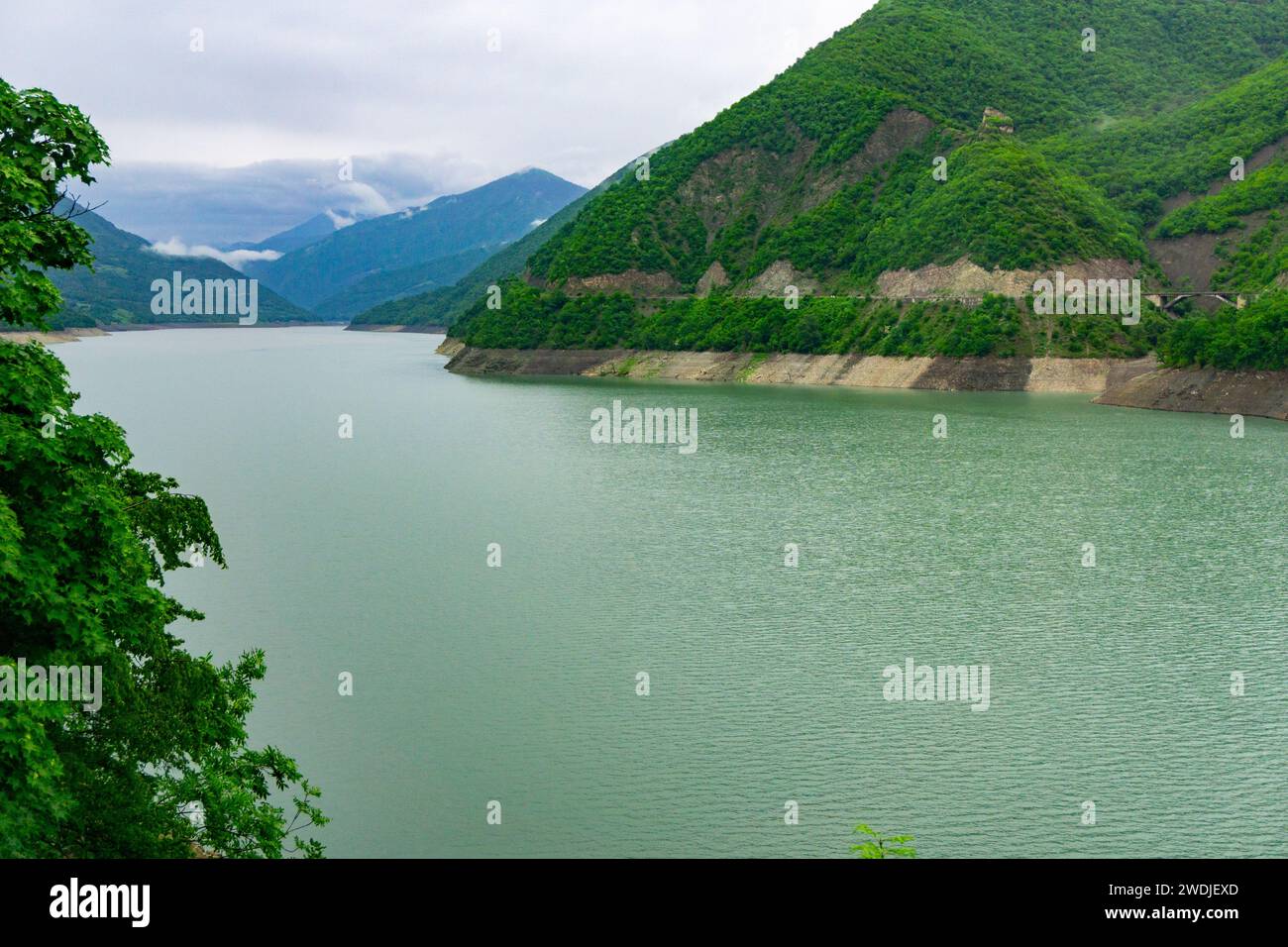 Lake Ananuri in Georgia Eastern Europe Stock Photo