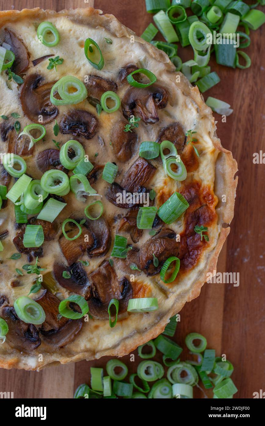 Traditional vegetable quiche Stock Photo - Alamy