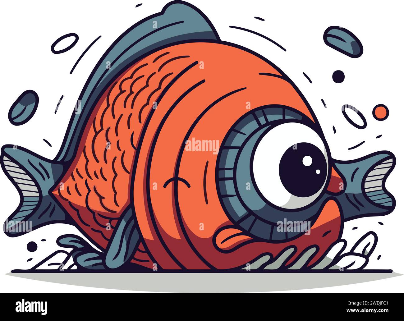 Cartoon funny fish Cut Out Stock Images & Pictures - Alamy