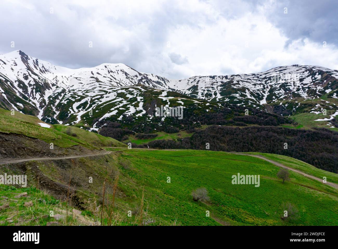 Mountain ranges in Georgia Eastern Europe Stock Photo