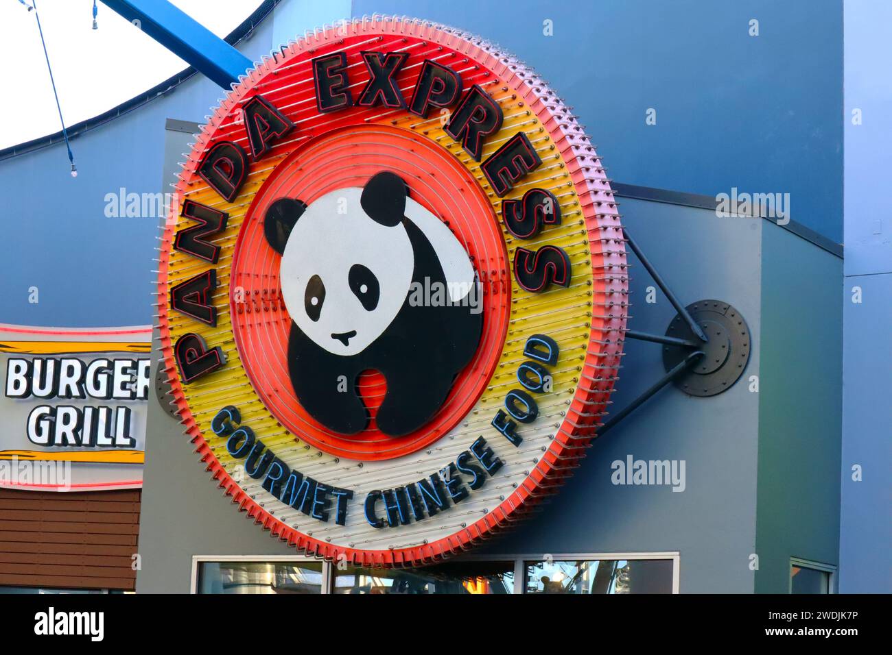 Universal City, Hollywood, California: Panda Express Gourmet Chinese Food restaurant on CityWalk at Universal Studios Hollywood Stock Photo